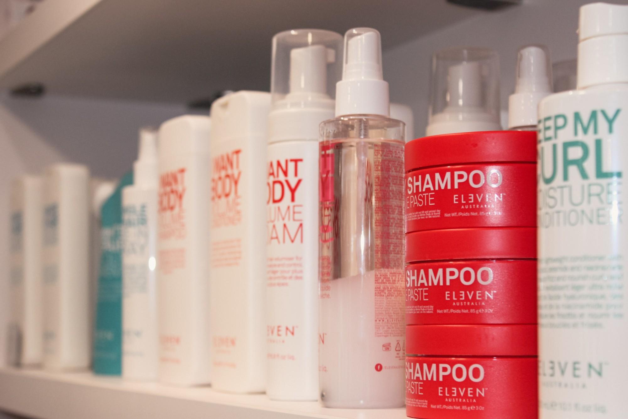 Salon de coiffure — produits